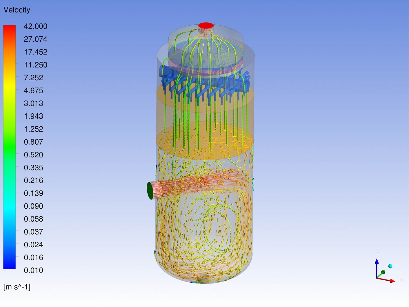 CFD Analysis for Tower Column Pressure Vessels